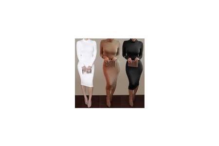 Отзыв на Платье AliExpress Women's Sexy Slim Fashion Europe Style High Neck Clubwear Night Wear Bodycon Wrap Dresses MU950173